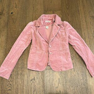 Vintage Y2K Abercrombie & Fitch Pink Corduroy Jacket / Blazer